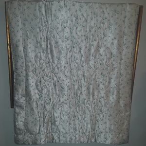 VINTAGE BABY QUILT FLORAL- Vintage Satin Baby Quilt